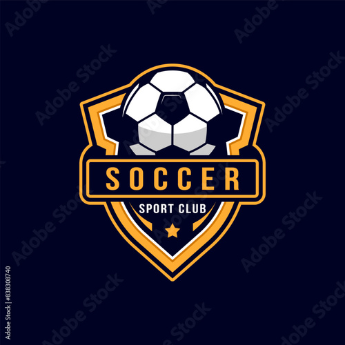 soccer logo badge template