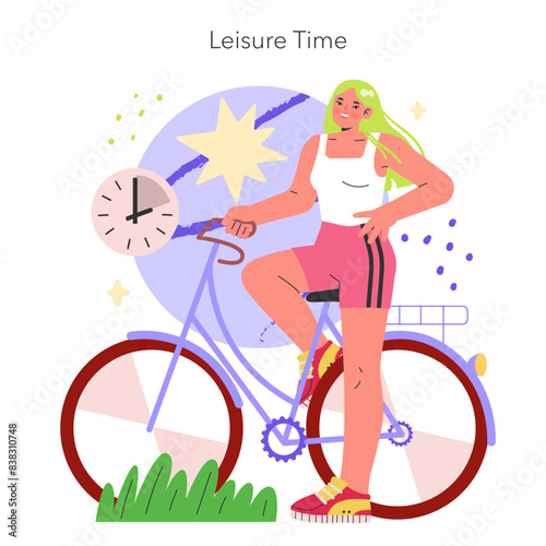 Balance Wheel. Flat Vector Illustration
