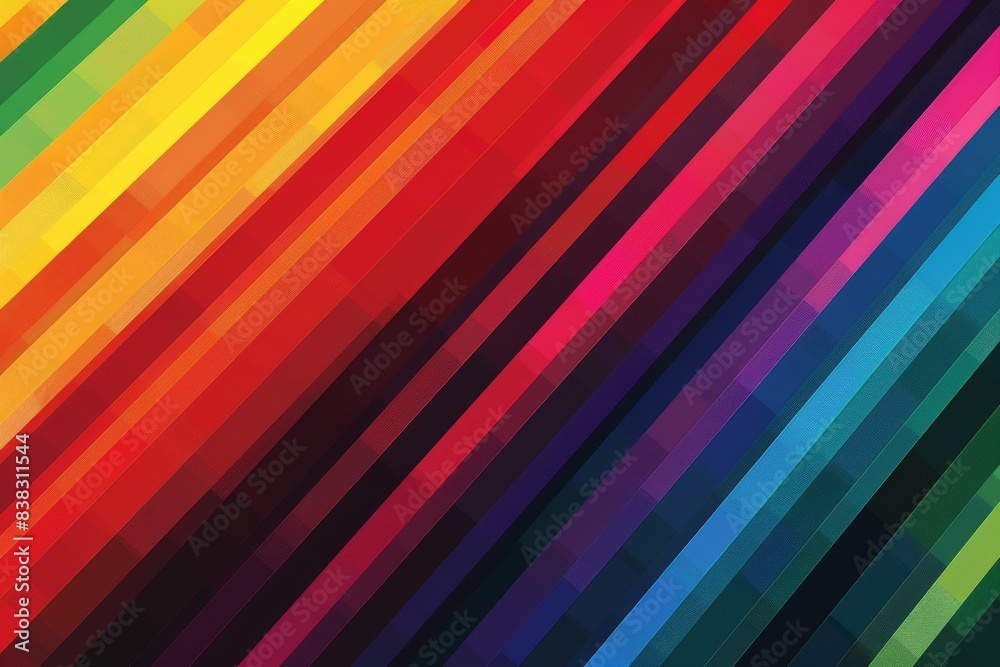 Vibrant rainbow stripes creating a colorful and dynamic pattern with bright hues and a modern design filled with energy and movement Vibrant rainbow stripes creating a colorful and dynamic pattern with bright hues and a modern design filled with energy and movement