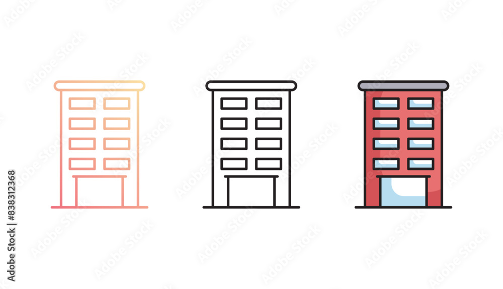 Building icon design with white background stock illustration Building icon design with white background stock illustration