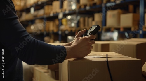 The Warehouse Worker Scanning