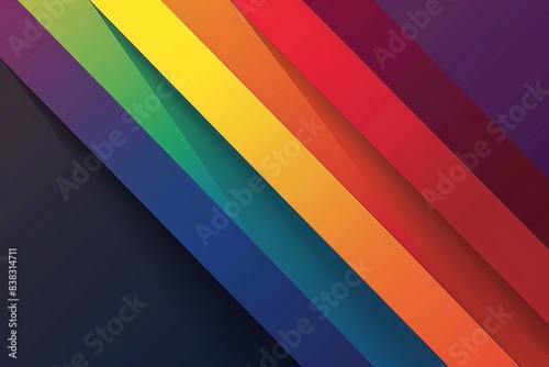 Free Download Diagonal rainbow stripes in vibrant colors creating a bold and eye catching pattern perfect for themes of pride diversity and modern design in a digital illustration - GFXLoad
