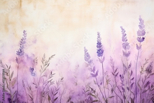 Watercolor abstract painted background on vintage paper background 