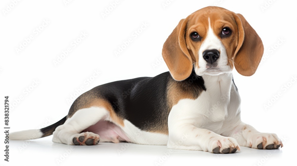 Beagle puppy close up. Dog, pet. isolated white background. Beagle puppy close up. Dog, pet. isolated white background.