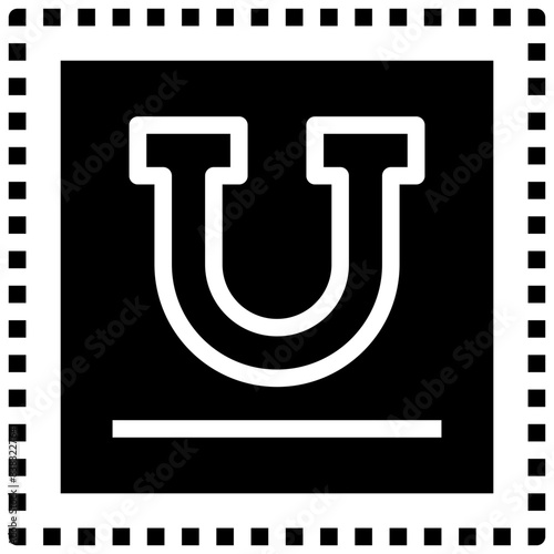 UNDERLINE,edit tools,text format,underline text.svg