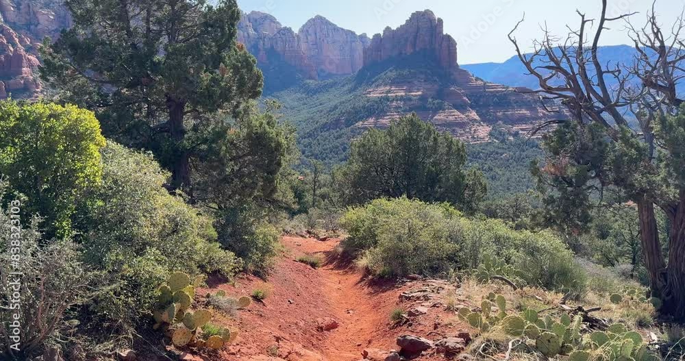 Scenery along the Brins Mesa trail in Sedona Arizona, Scenery along the Brins Mesa trail in Sedona Arizona,