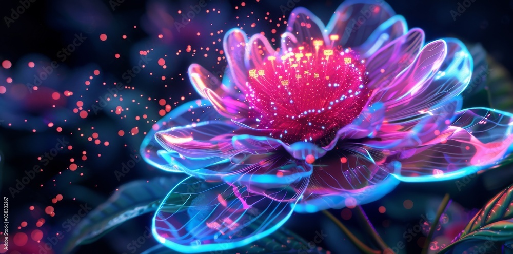 Dynamic surreal impossible flowers in volcano dirty sci-fi content background Dynamic surreal impossible flowers in volcano dirty sci-fi content background