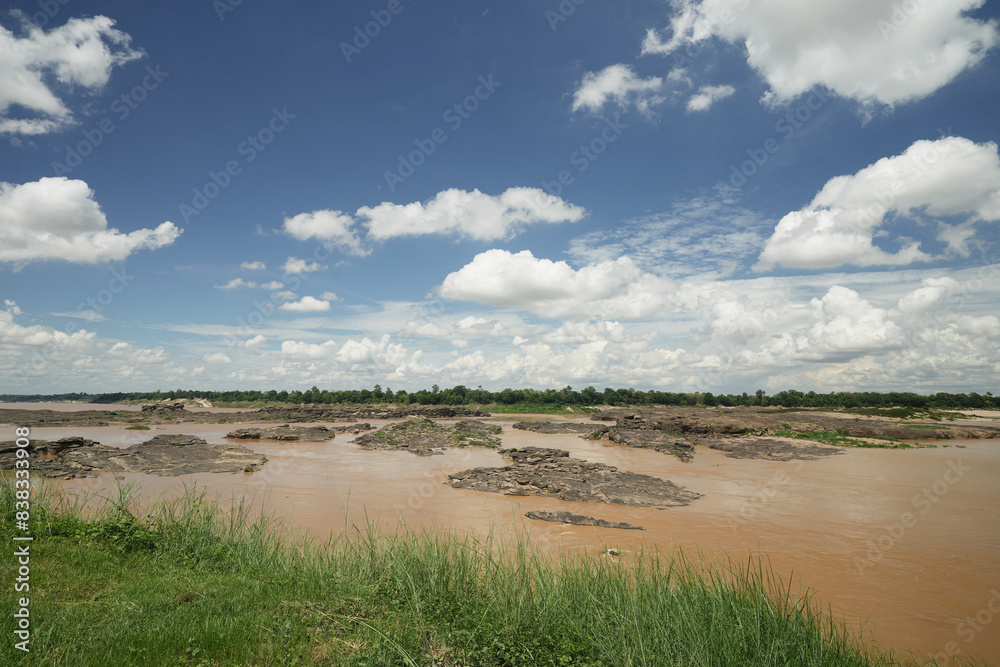 Rocks in the Mekong River Ubon Ratchathani