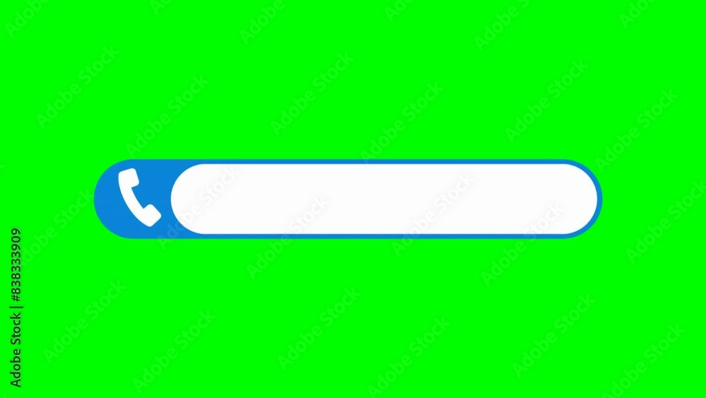 Animation of the appearance of blank telephone number cartridge with blue and dark blue colors with its symbol appearing on green screen, transparent background and white background with alpha channel Animation of the appearance of blank telephone number cartridge with blue and dark blue colors with its symbol appearing on green screen, transparent background and white background with alpha channel