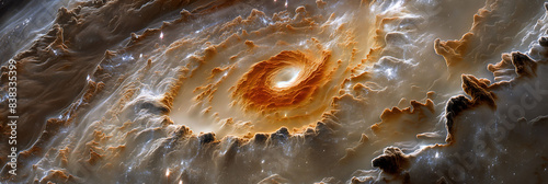 clouds in the shape of the fibonacci spiral
