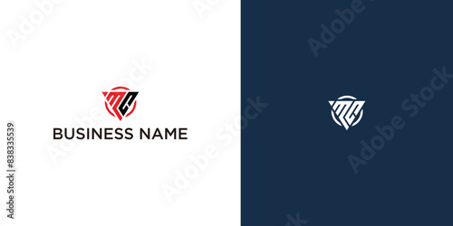 Initial letter mc or cm logo design vector illustration template
