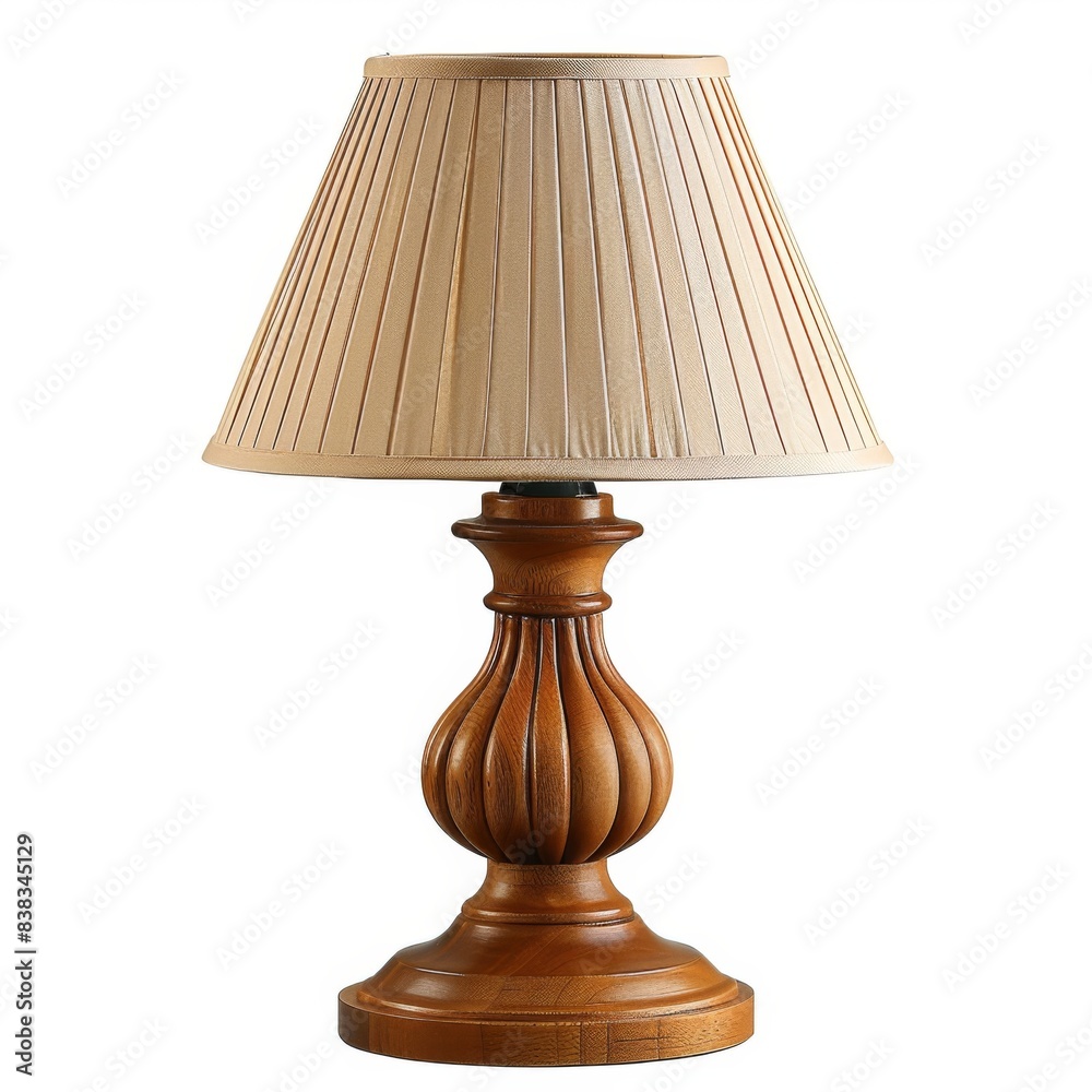 Modern Table Lamp Illuminating White Isolated Background for Home Decor Concepts Modern Table Lamp Illuminating White Isolated Background for Home Decor Concepts
