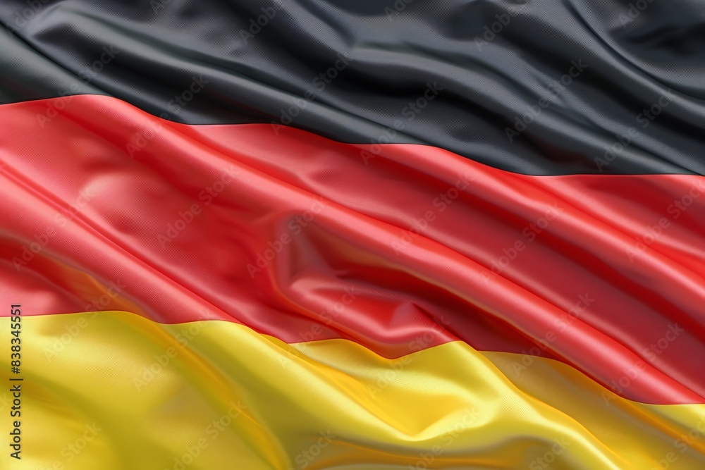 Realistic High-Quality German Flag Waving in Wind with Best Details in High Definition Resolution Realistic High-Quality German Flag Waving in Wind with Best Details in High Definition Resolution