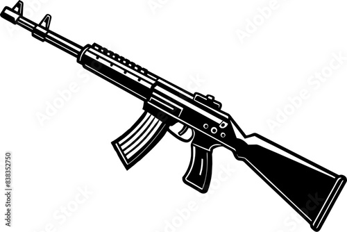 illustration of a rifle