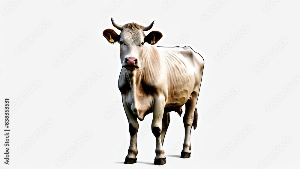 Fototapeta premium antelope isolated on white background