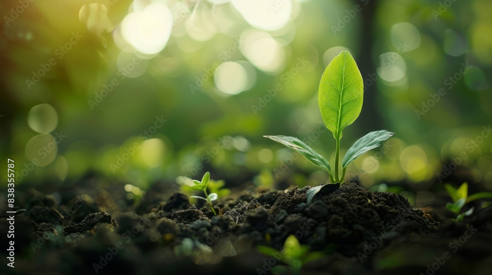 CO2 emission reduction concept, clean and friendly environment without carbon dioxide emissions. Planting trees to reduce CO2 emissions, environmental protection concept CO2 emission reduction concept, clean and friendly environment without carbon dioxide emissions. Planting trees to reduce CO2 emissions, environmental protection concept