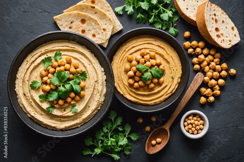 Hummus with chickpeas - photo