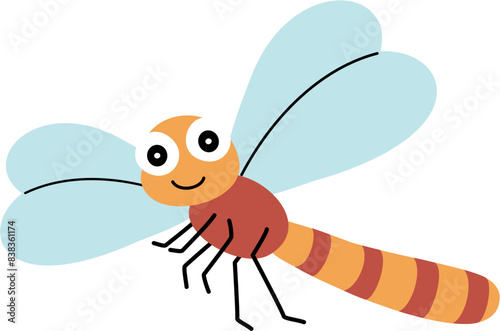dragonfly cartoon doodle