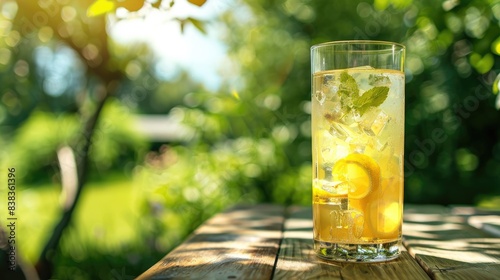 A Refreshing Glass of Lemonade on a Sunny Day