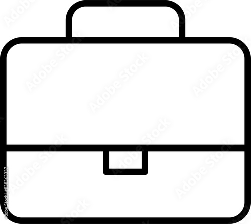 Briefcase line icon. Case icon set. Bag line icon vector .