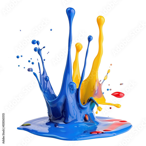 colorful paint splash 