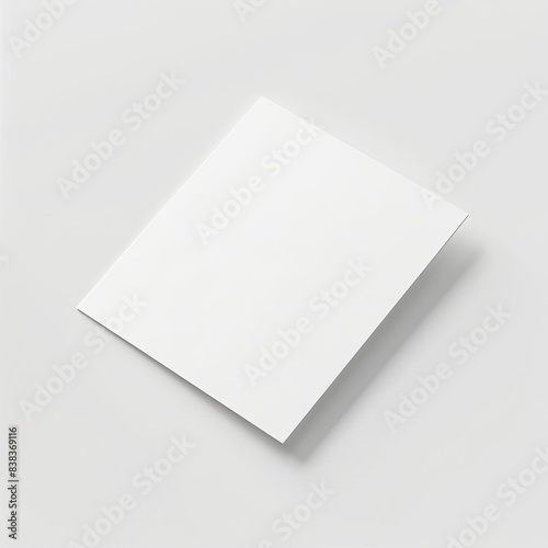 Flyer mockup on a white background