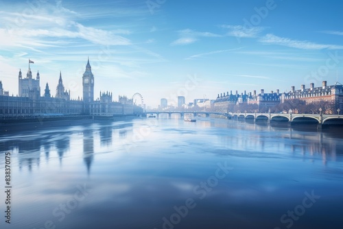 London city, serene river vistas and majestic urban landscapes