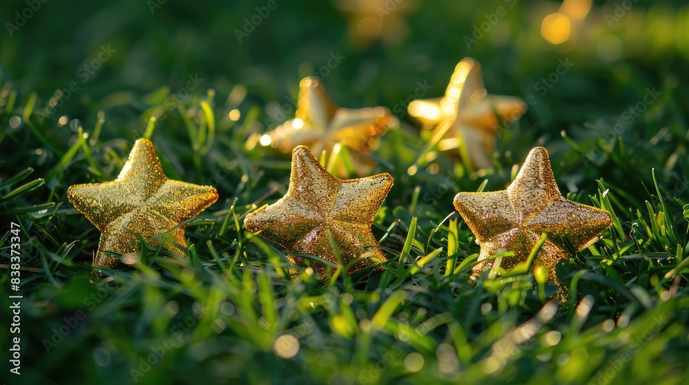 Golden Stars Glimmer in the Grass Golden Stars Glimmer in the Grass