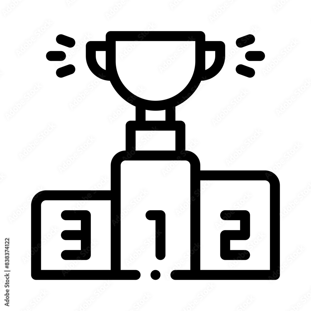 podiums line icon podiums line icon
