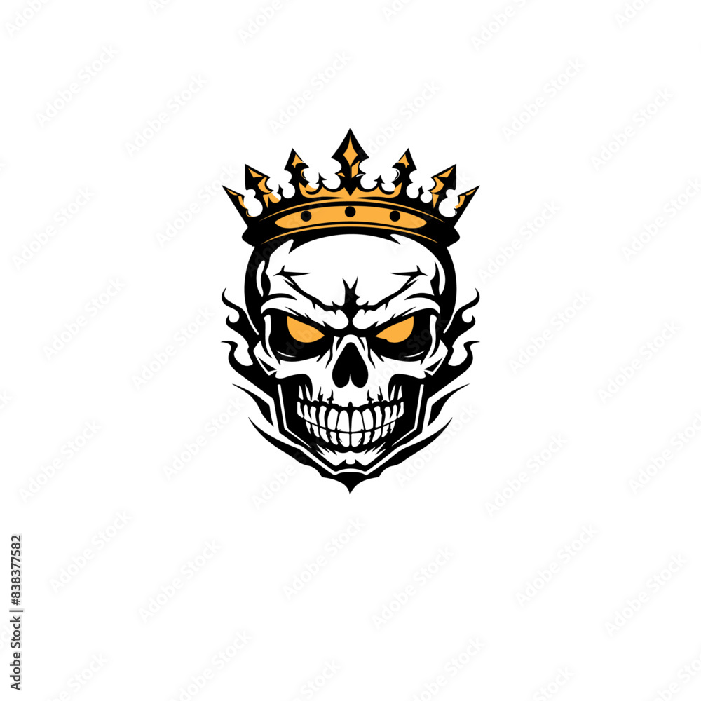 skull crowned with flames, flaming crown skull, firepunk skull vector design skull crowned with flames, flaming crown skull, firepunk skull vector design