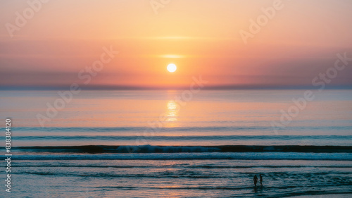 sunset over the sea