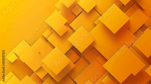 Orange and yellow square shape background presentation design. PowerPoint and Business background.