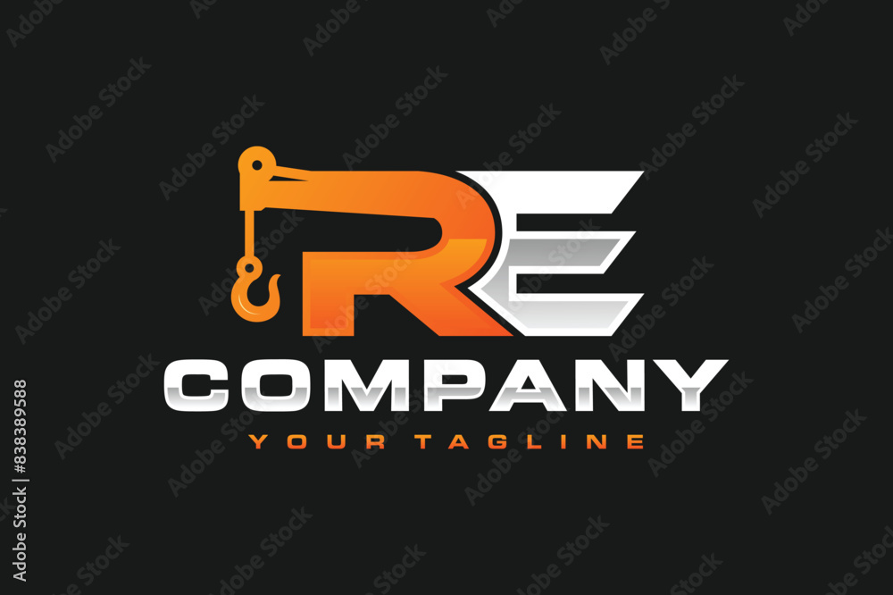 initial RE towing logo