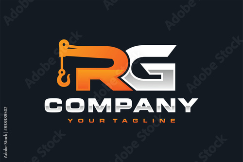 letter RG towing logo