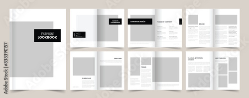 Minimal Fashion Lookbook Template Layout