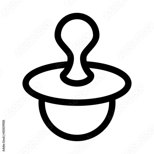 Baby pacifier icon
