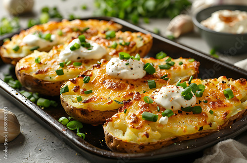 grilled chicken with potatoes and salad