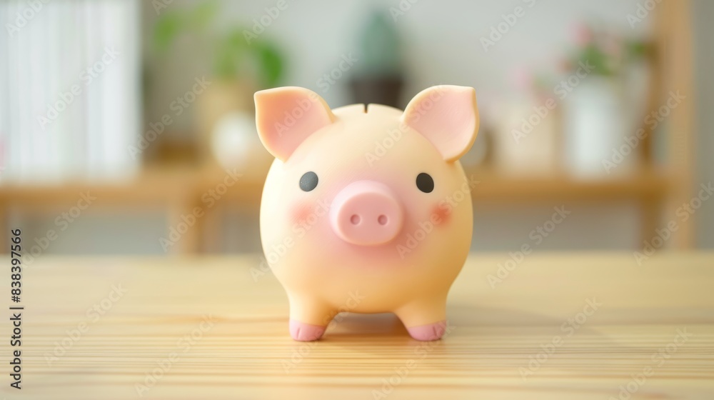 Stylish Piggy Bank for Savings Concept Generative AI Stylish Piggy Bank for Savings Concept Generative AI