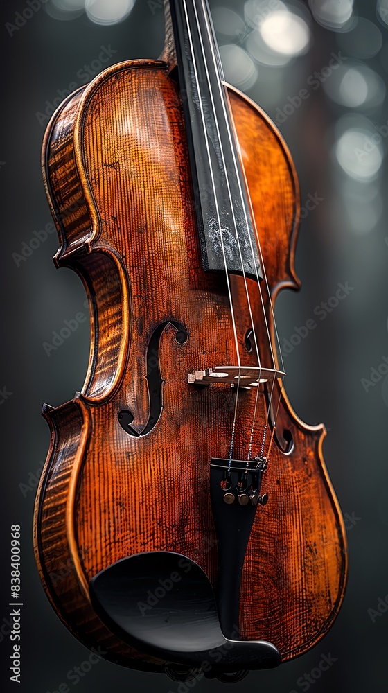 Closeup of a violin s strings, intricate craftsmanship Closeup of a violin s strings, intricate craftsmanship