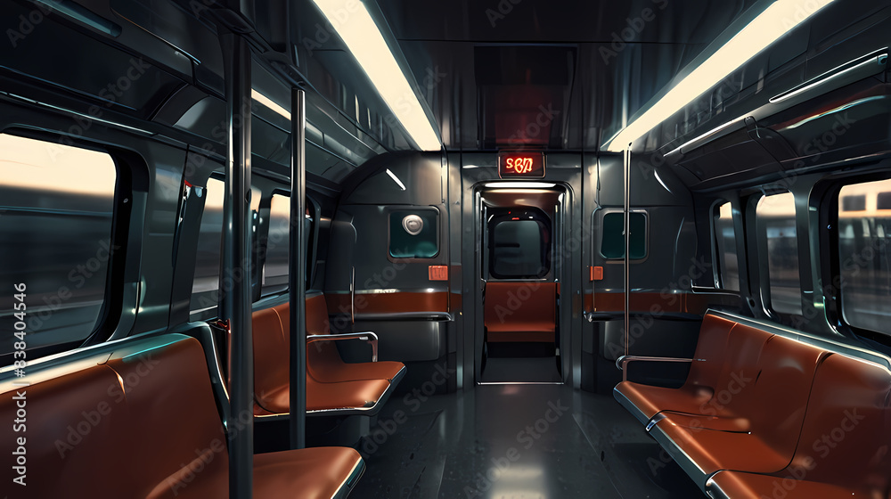 Background with a theme of interior view of train passenger seats Background with a theme of interior view of train passenger seats