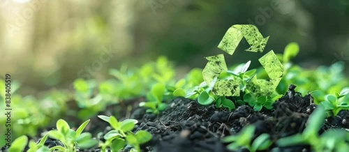 Preserve the Environment: A Foggy Forest Backdrop for Environmental Conservation Slogan