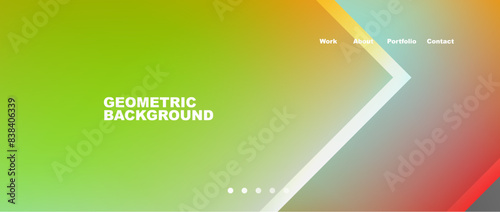 Colorful gradients with abstract geometric shapes. Vector Illustration For Wallpaper, Banner, Background, Card, Book Illustration, landing page