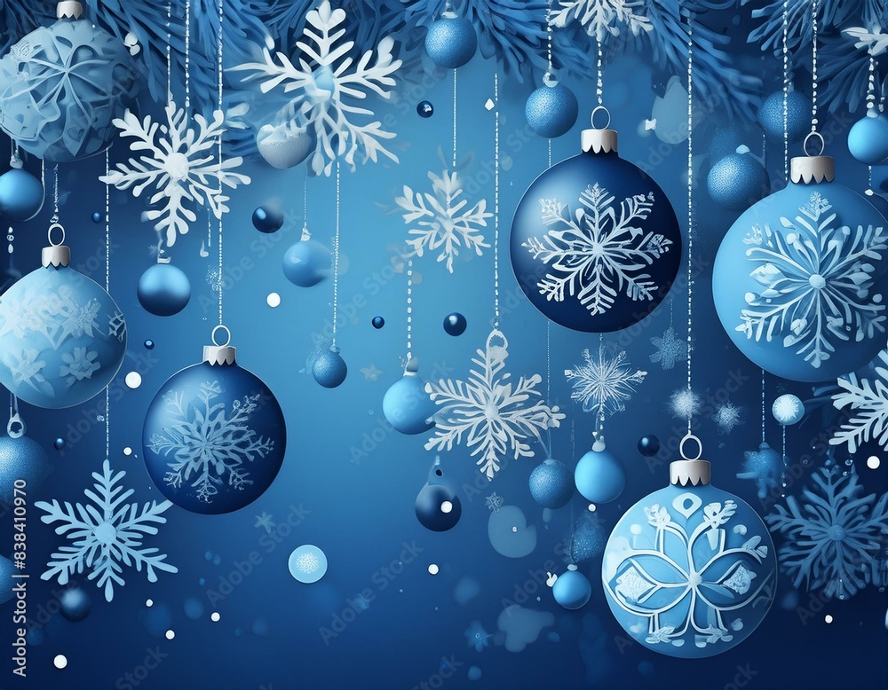 blue christmas background with snowflakes blue christmas background with snowflakes