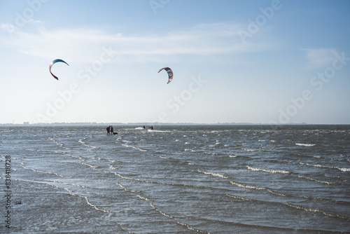 Kitesurfer Strand Hooksiel, Wilhelmshaven, Juni 2024 photo