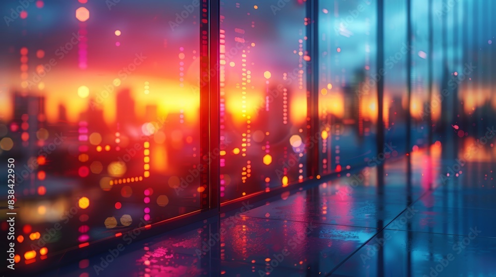 Cityscape with Blurred Background Generative AI Cityscape with Blurred Background Generative AI
