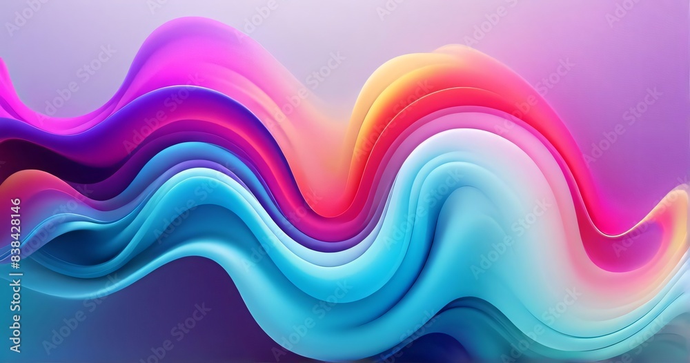 Fototapeta premium Colorful Smoke Gradient Wallpaper Background