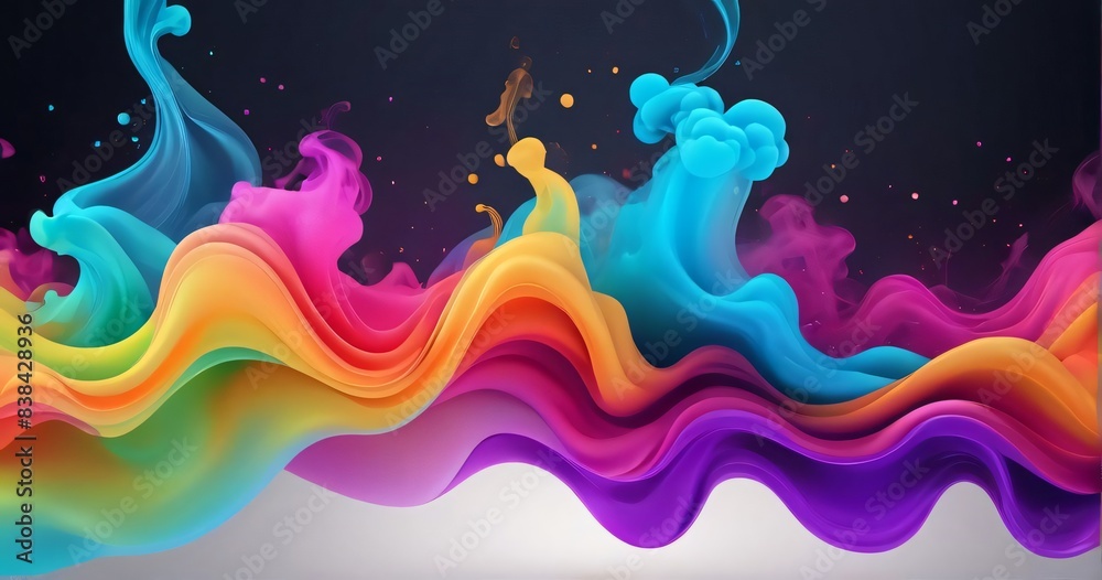 Colorful Smoke Gradient Wallpaper Background Colorful Smoke Gradient Wallpaper Background