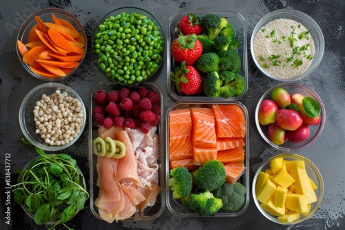 Healthy Meal Plan for Athletes Featuring Fresh Fruits  Vegetables  and Lean Proteins