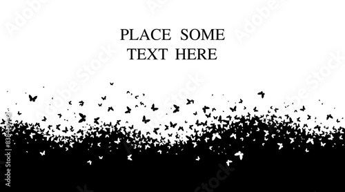 Background butterflies with place for your text