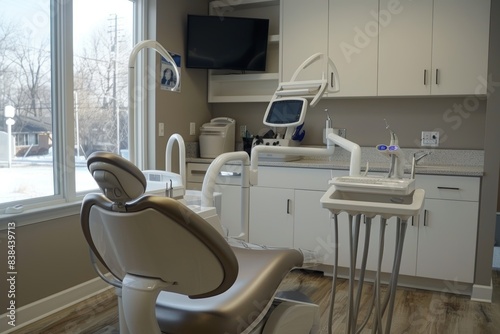 Modern Dental Office with Advanced Technology and Comfortable Patient Chairs for Optimal Care